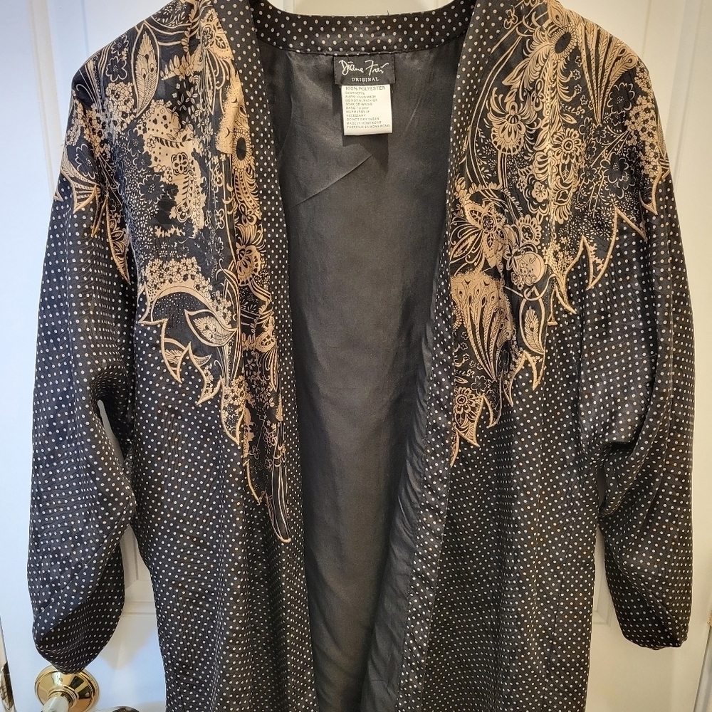 Diane Freis Original Open Front Shirt Vintage